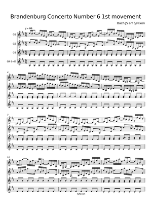 Brandenburg Concerto No.6 in B-flat major, BWV 1051 - Johann