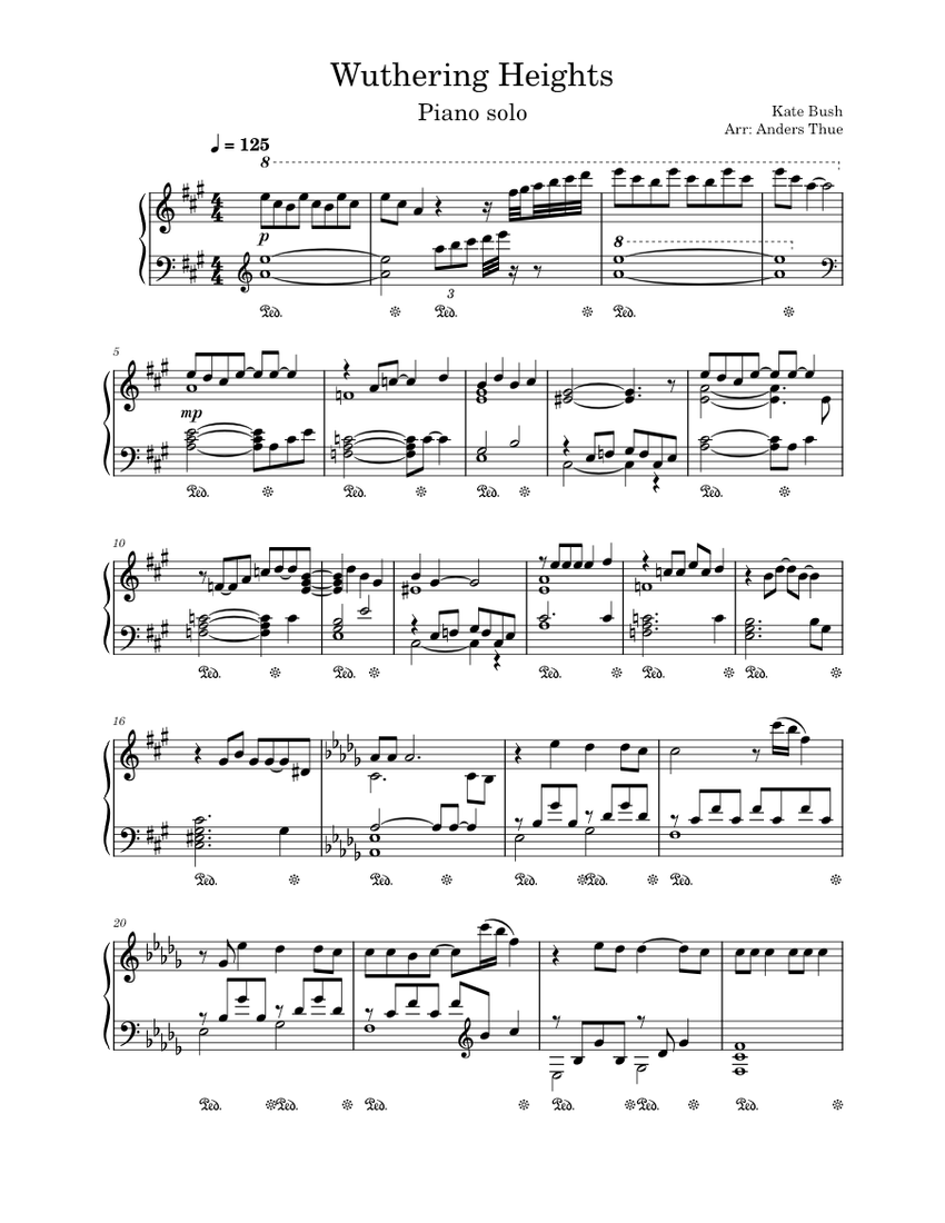 嵐が丘 楽譜 ピアノ (ソロ) | MuseScore.com