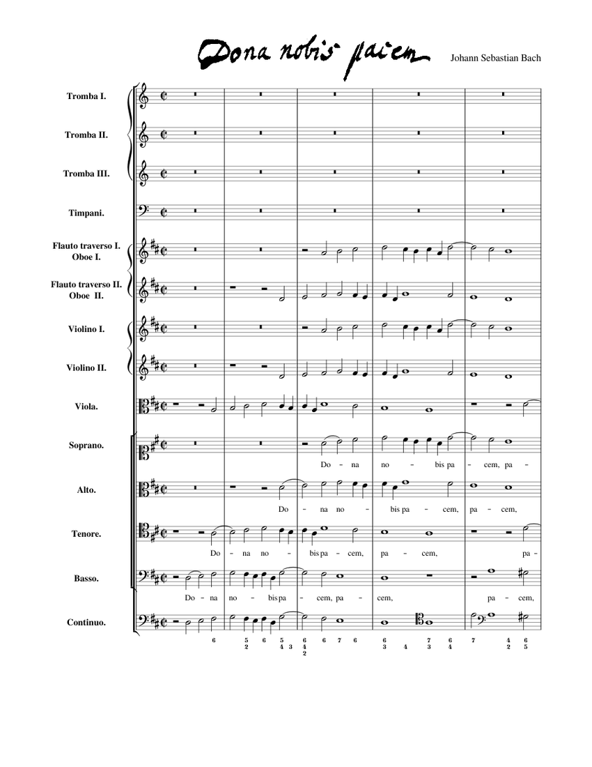 J.S.バッハ: ロ短調ミサ曲, BWV 232: IV. ドナ・ノビス・パーチェム