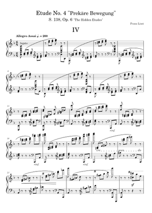 超絶技巧練習曲 第4番 マゼッパ – フランツ・リスト 楽譜 ピアノ (ソロ