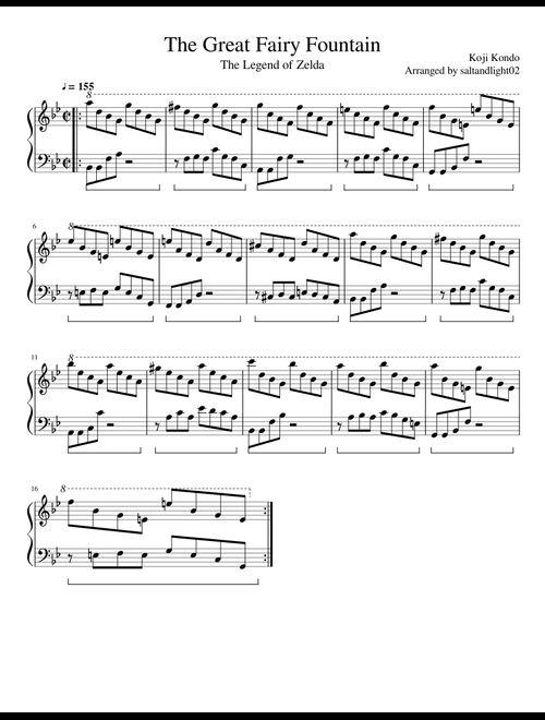 無料の ゼルダの伝説 の楽譜 | ビデオゲーム ハブ | MuseScore.com で