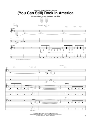 Goodbye の公式楽譜を演奏する by Night Ranger ギター | MuseScore.com