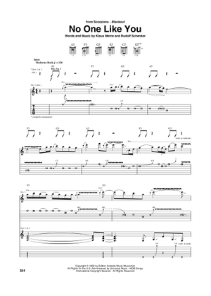 ホリデー の公式楽譜を演奏する スコーピオンズ ギター | MuseScore.com