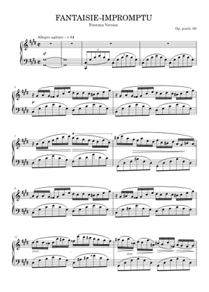 幻想即興曲 ハ短調 - ショパン 楽譜 ピアノ (ソロ) | MuseScore.com