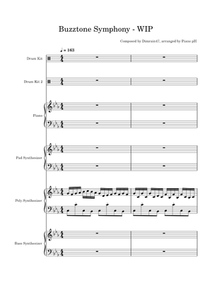 Buzztone Symphony - Dimrain47 楽譜 ピアノ (ピアノデュオ) | MuseScore.com