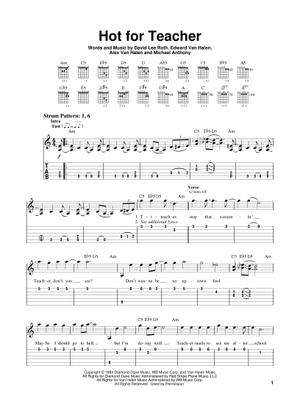 Runnin with the devil の公式楽譜を演奏する by Van Halen ギター