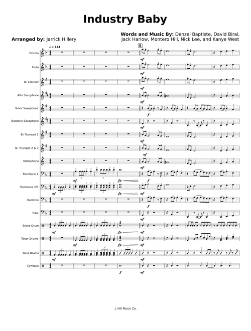 NOVENA マーチングバンド用楽譜 無料の の楽譜マーチングバンド 用 | MuseScore.com でPDFの