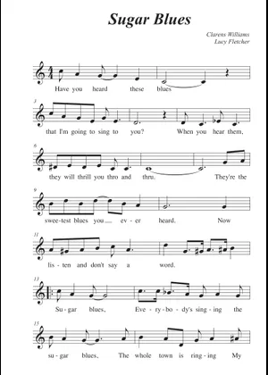 シュガー・ブルース 楽譜 コード付き ピアノ (ソロ) easy | MuseScore.com シュガー・ブルース 楽譜 コード付き ピアノ (ソロ) easy | MuseScore.com