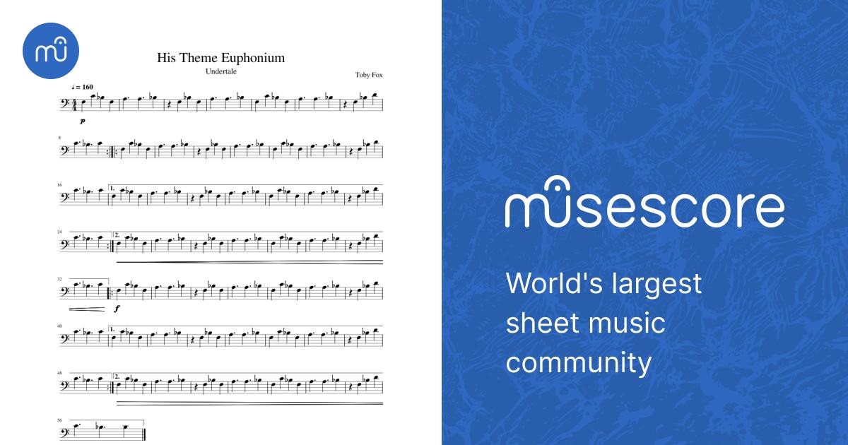 His Theme Euphonium Sheet Music for Euphonium (Solo) | MuseScore.com