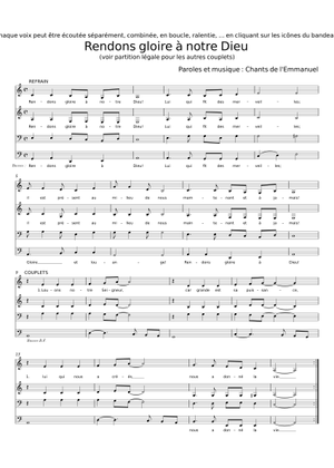 Gloire Toi Dieu Communaut De L Emmanuel SATB 