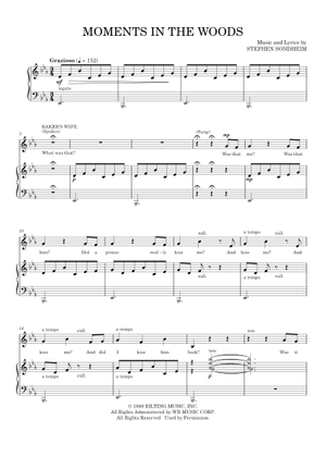 Into The Woods の公式楽譜を演奏する by Stephen Sondheim ピアノ | MuseScore.com