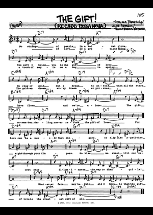 The Gift! (Recado Bossa Nova) の公式楽譜を演奏する by Luiz Antônio