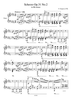 スケルツォ第2番 (F.ショパン, Op.31) 楽譜 ピアノ (ソロ) | MuseScore.com