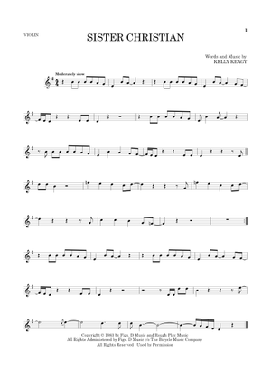 シスター・クリスチャン 楽譜 ピアノ (ソロ) | MuseScore.com
