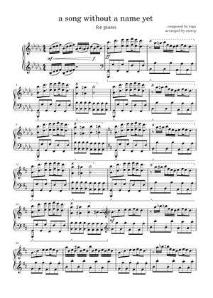 最初の歌 – ロガ 楽譜 ピアノ (ソロ) | MuseScore.com
