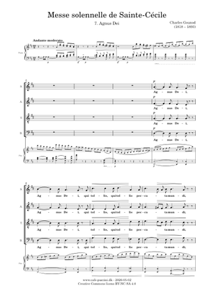 シャルル・グノー：聖セシリアのための荘厳ミサ曲 1. キリエ 楽譜