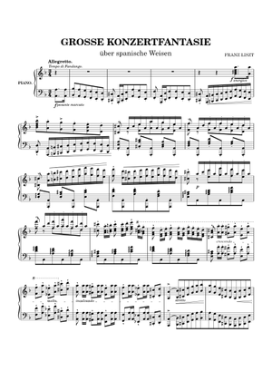 スペインの幻想曲 s.253 楽譜 ピアノ (ソロ) | MuseScore.com