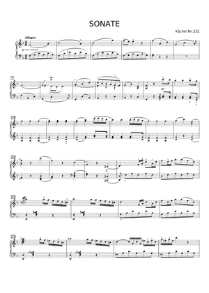 ヴァイオリンソナタ ホ短調 K.304 - モーツァルト 楽譜 ピアノ