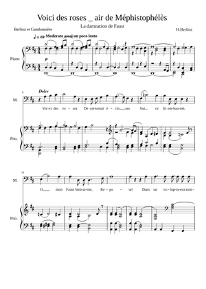 La damnation de Faust – Hector Berlioz 楽譜 ピアノ (ソロ) easy