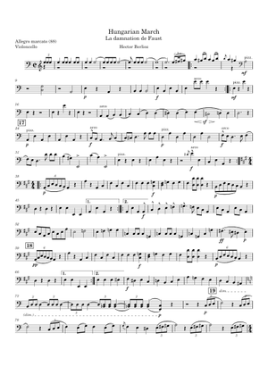 La damnation de Faust – Hector Berlioz 楽譜 ピアノ (ソロ) easy