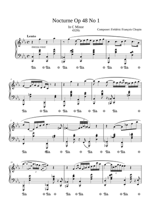 Nocturne No. 13 Op. 48 No. 1 in C minor — Frédéric Chopin 楽譜