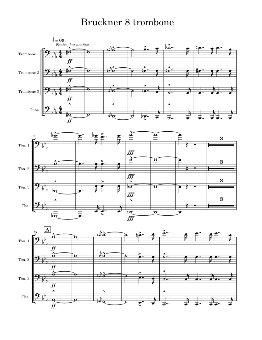 ★☆ 新品！ブルックナー : 交響曲 第8番 ハ短調 WAB.108 アントン・ブルックナー：交響曲第8番ハ短調 WAB 108 – トロンボーン