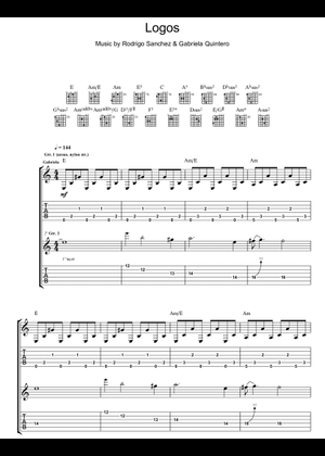 Ixtapa の公式楽譜を演奏する by Rodrigo y Gabriela ギター