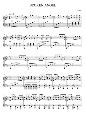壊れた天使 の公式楽譜を演奏する アラシュ ピアノ | MuseScore.com