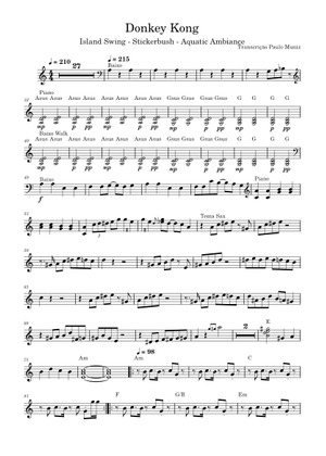 ドンキーコング 楽譜 ピアノ (ソロ) easy | MuseScore.com