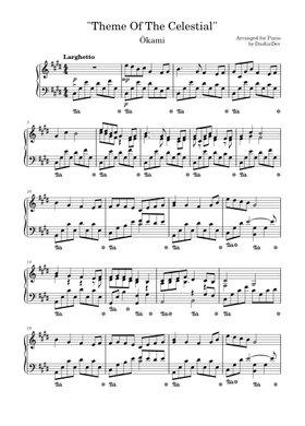 カプコン　大神　楽譜 無料の大神 の楽譜 | MuseScore.com でPDFのダウンロードまたは印刷