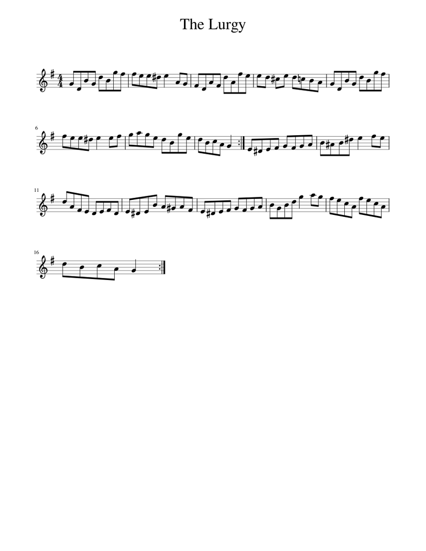 Lurgy The Lurgy 楽譜 ピアノ (ソロ) easy | MuseScore.com