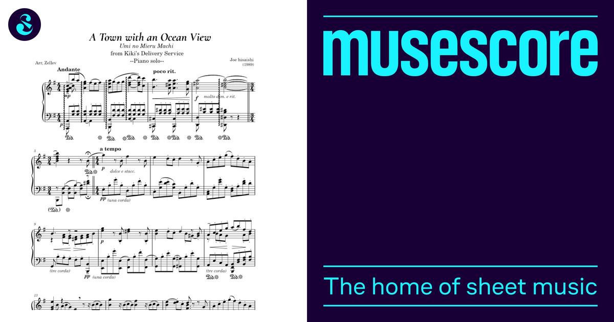海の見える街 楽譜 ピアノ (ソロ) | MuseScore.com