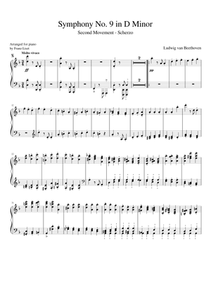 交響曲第9番 Op.125 の公式楽譜を演奏する ルートヴィヒ・ヴァン