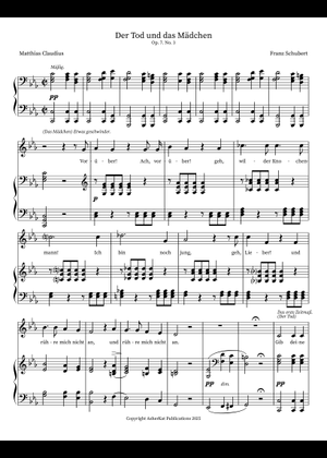 Der Tod und das Mädchen 楽譜 ピアノ (ソロ) | MuseScore.com