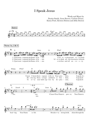 I Speak Jesus - DUSTIN SMITH, ABBY BENTON, CARLENE PRINCE, JESSE REEVES ...