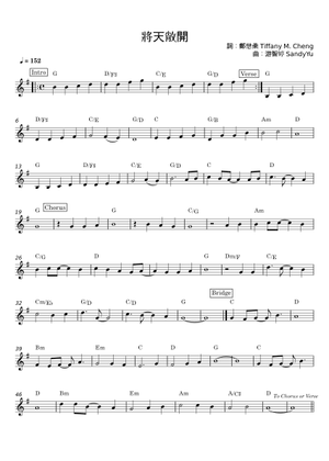 將天敞開 楽譜 ドラムグループ (ソロ) | MuseScore.com