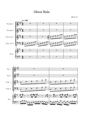 Ghost Rule の公式楽譜を演奏する by DECO*27 ピアノ | MuseScore.com