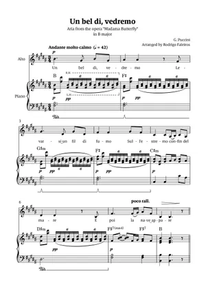 蝶々夫人 - プッチーニ 楽譜 ピアノ (ソロ) | MuseScore.com 蝶々夫人 - プッチーニ 楽譜 ピアノ (ソロ) | MuseScore.com