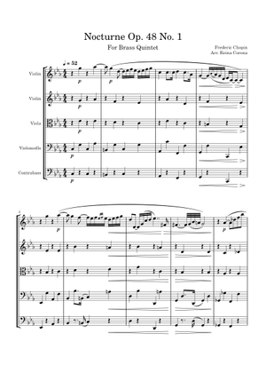 フレデリック・ショパン：夜想曲 第13番 ヘ短調 作品48-1 楽譜
