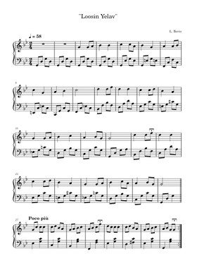 無料のルチアーノ・ベリオ の楽譜 | MuseScore.com でPDFの