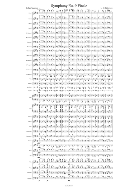 無料の交響曲第9番, Op.125 ルートヴィヒ・ヴァン・ベートーヴェン の