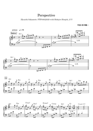 Perspective - 坂本龍一 楽譜 ピアノ (ソロ) | MuseScore.com
