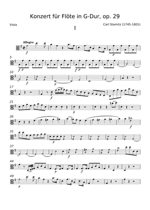 フルート協奏曲 ト長調 作品29 - カール・フィリップ・シュターミッツ