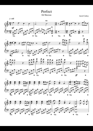 パーフェクト – エド・シーラン 楽譜 ピアノ (ソロ) | MuseScore.com