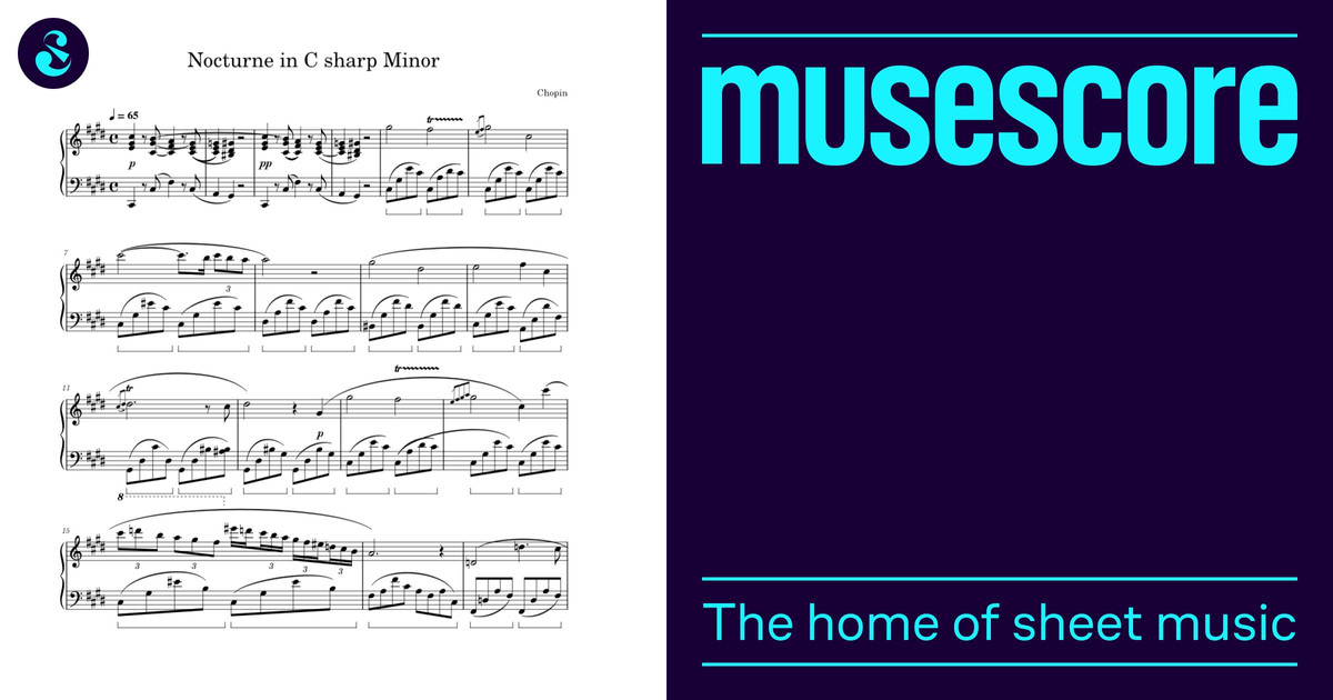 嬰ハ短調の夜想曲 楽譜 ピアノ (ソロ) | MuseScore.com
