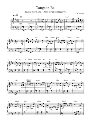 アルベニス タンゴ、二つのスペイン舞曲より 楽譜 ピアノ (ソロ