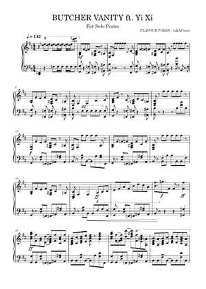 BUTCHER VANITY - Vane Lily 楽譜 ピアノ (ピアノデュオ) | MuseScore.com