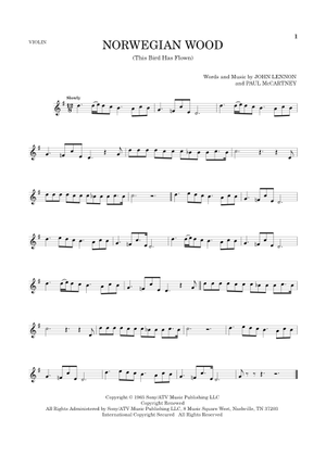 Norwegian Wood (This Bird Has Flown) の公式楽譜を演奏する by The