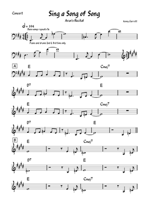 Sing a song of song – Kenny Garrett (Bass Clef) 楽譜 コード付き