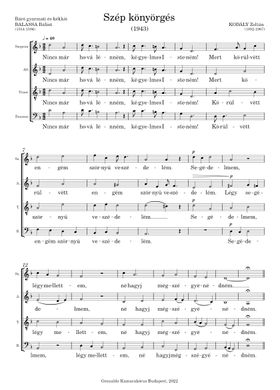 無料のゾルターン・コダーイ の楽譜 | MuseScore.com でPDFの